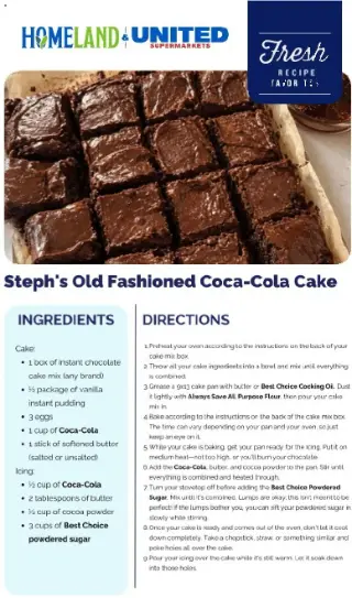 Homeland Weekly Recipe cover