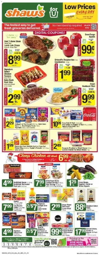 Shaw's Weekly Ad cover